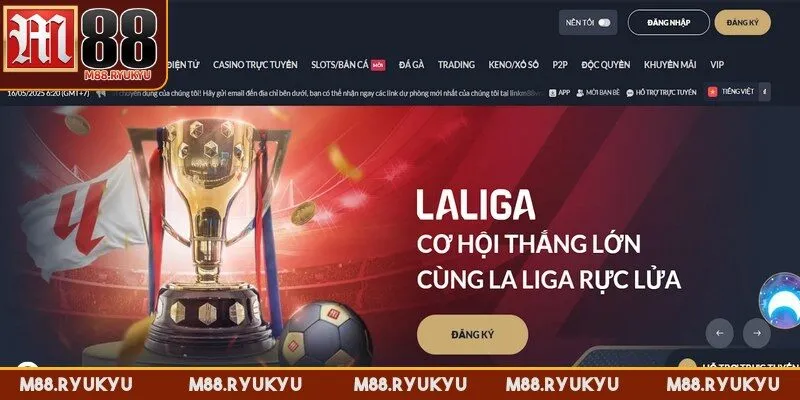 Truy cập đúng website chính thức để đăng nhập M88