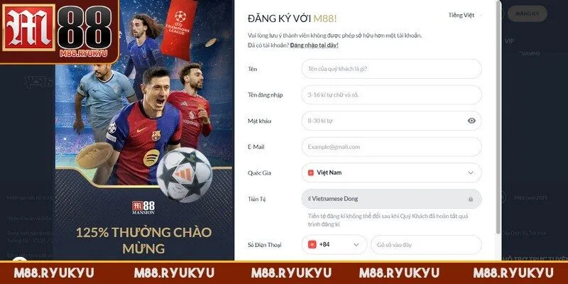 Điền chính xác thông tin vào biểu mẫu đăng ký theo yêu cầu