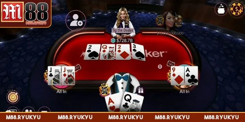 Poker online là một phiên bản số hóa của trò chơi bài truyền thống 52 lá