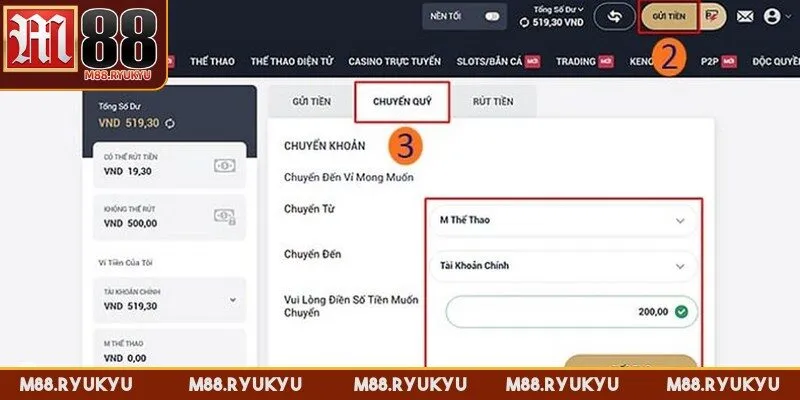 Người chơi cần đảm bảo đáp ứng các điều kiện rút tiền M88