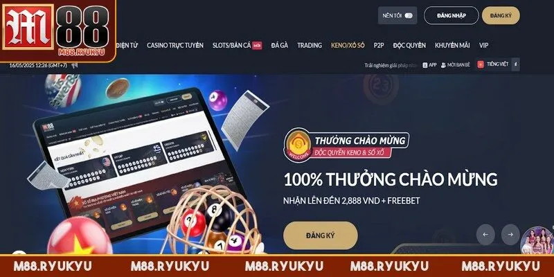 Xổ số M88 mang đến nhiều hình thức giải trí hiện đại, hấp dẫn